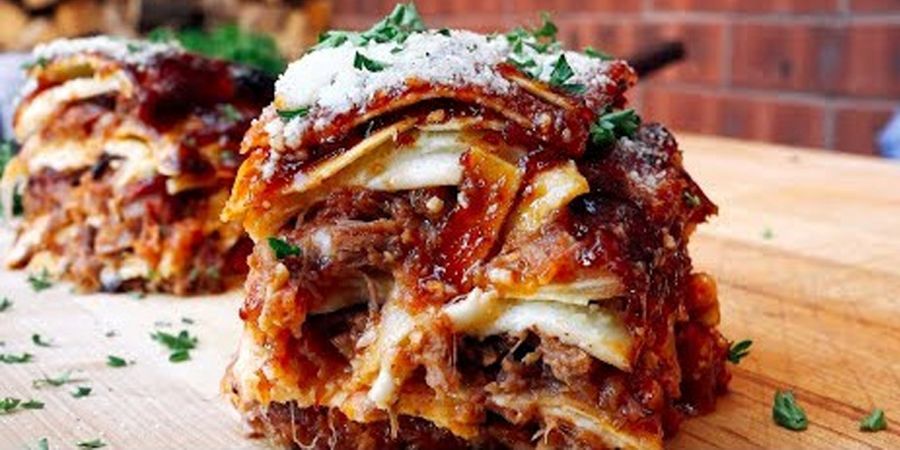 Soul Lasagna made with Mr. Levi's Mild Soul Sauce